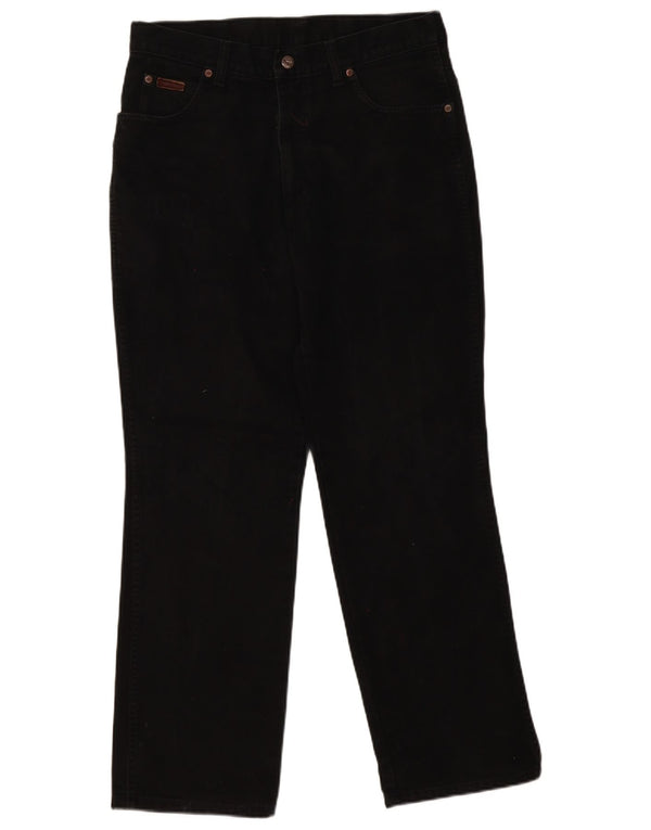 Мужские прямые джинсы Wrangler Ohio W34 L30, черный хлопок