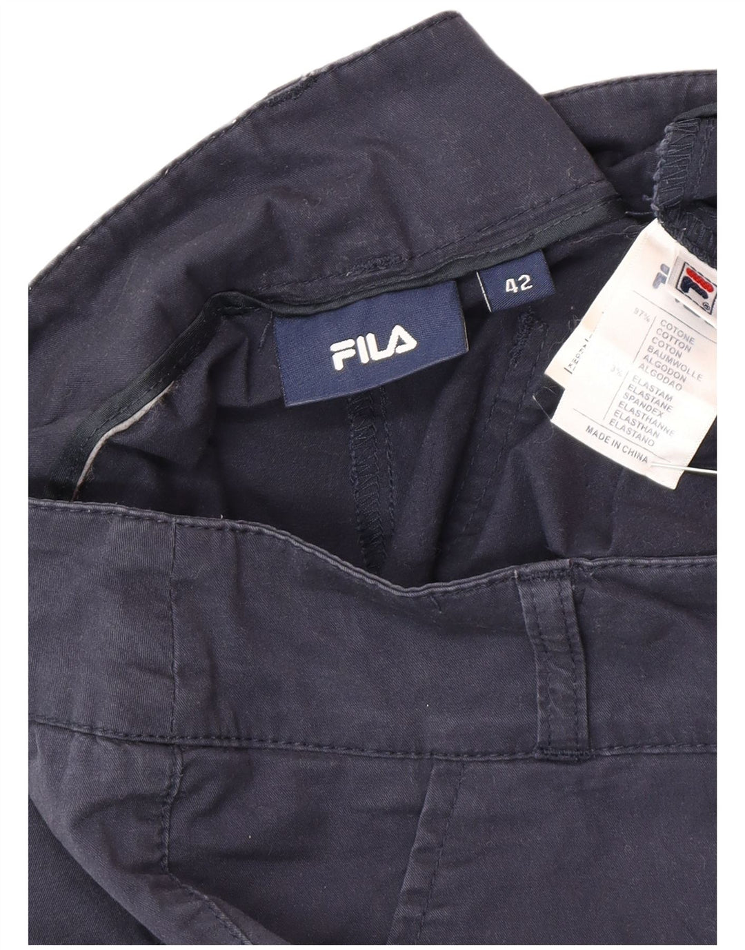 Женские шорты чинос Fila IT 42 Medium W30 Темно-синие, хлопок