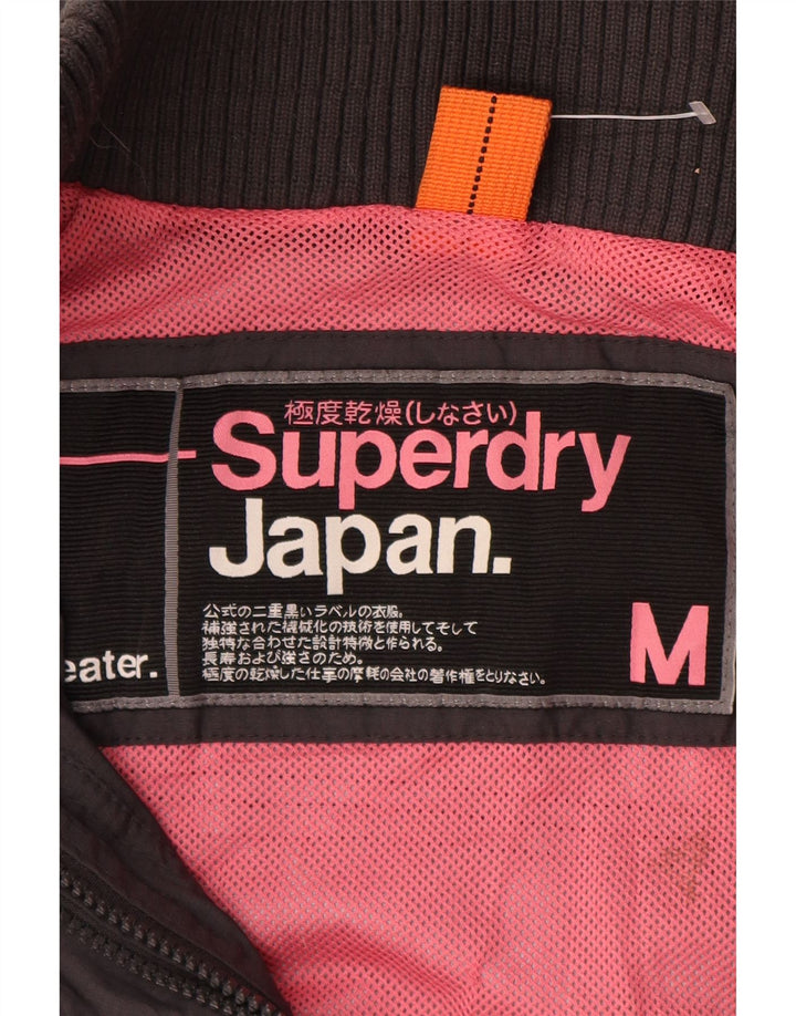 Женская ветровка Superdry UK 14, средний серый нейлон