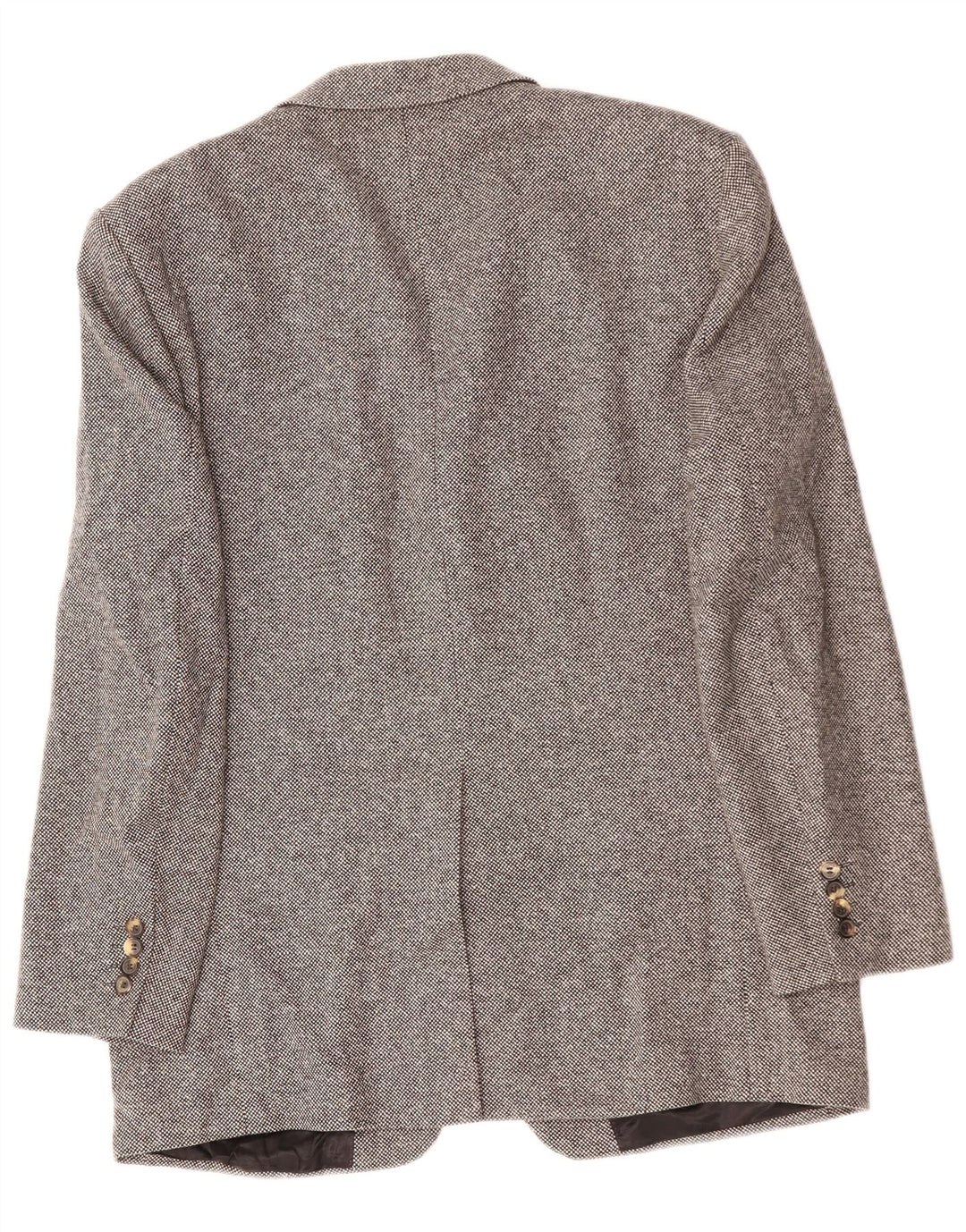 Мужской пиджак на 3 пуговицах KARL LAGERFELD UK 40, большой серый, шерстяной