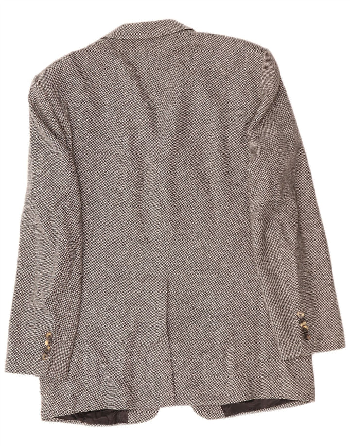 Мужской пиджак на 3 пуговицах KARL LAGERFELD UK 40, большой серый, шерстяной