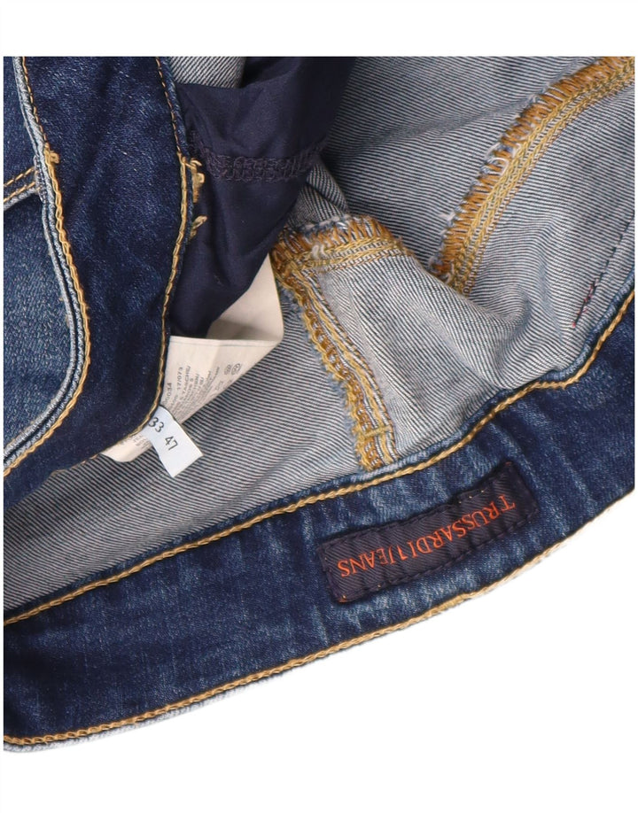 Женские узкие джинсы Trussardi W33 L27 синие, хлопок