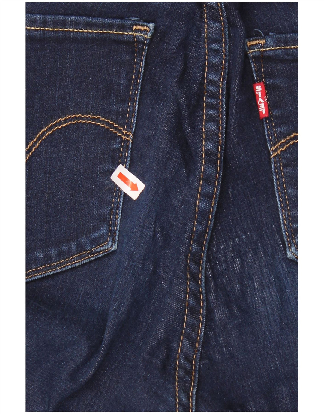 LEVI'S Womens 721 Skinny Jeans W26 L32 Navy Blue
