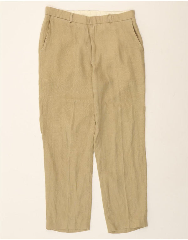 Мужские прямые брюки чинос Polo Ralph Lauren W34 L32, бежевый лен