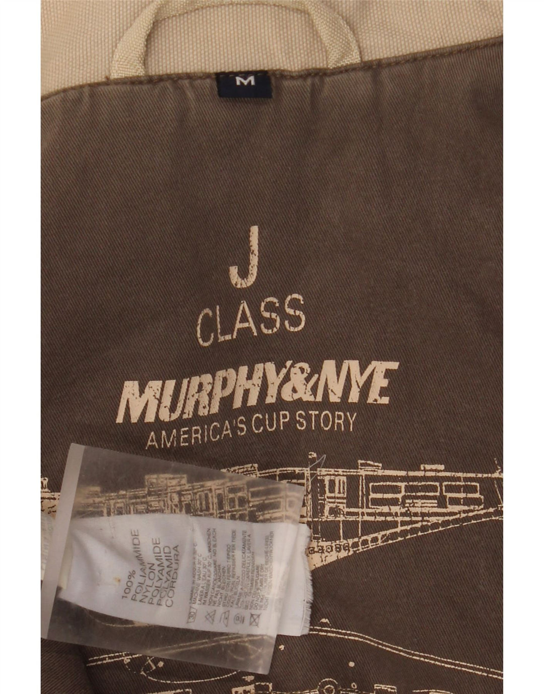 Мужская ветровка Murphy & Nye Jacket UK 38, средний бежевый нейлон