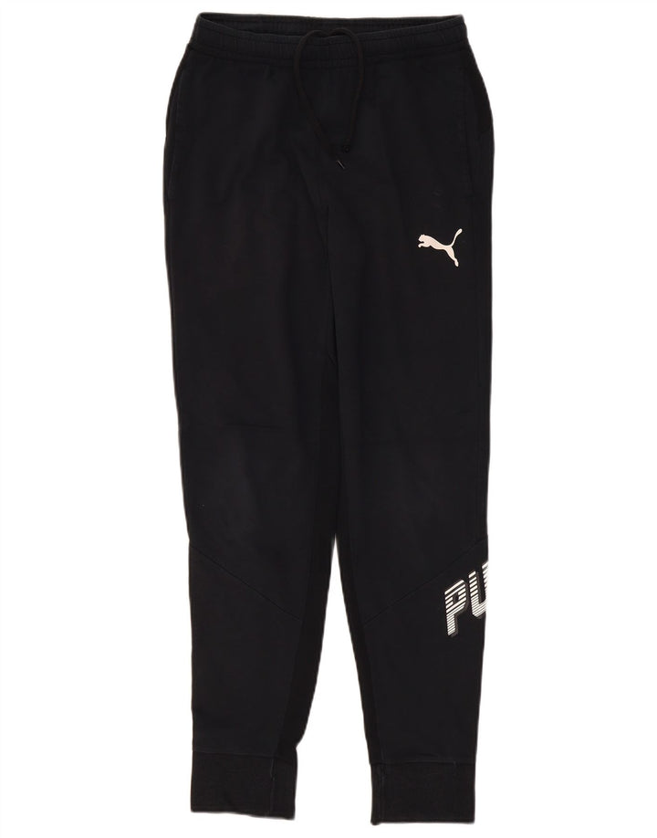 Мужские спортивные брюки с графическим рисунком Puma, маленькие черные брюки для бега