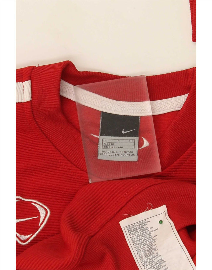 Джемпер Nike для мальчиков 9–10 лет, маленький красный, полиэстер