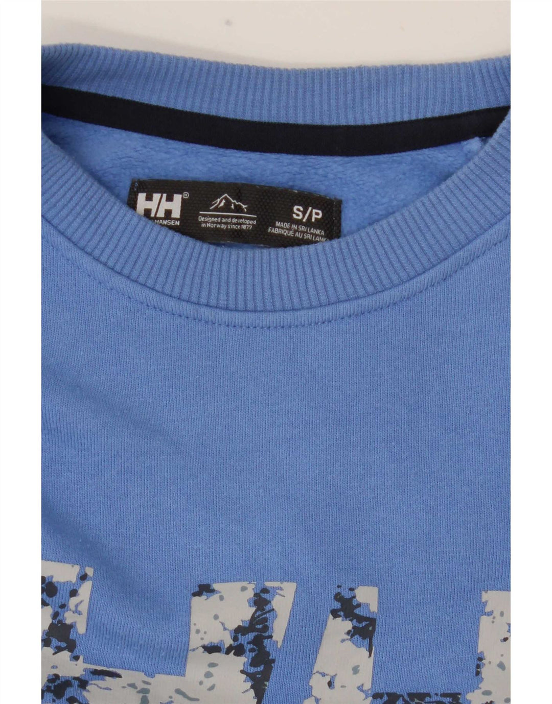 Женский свитер с рисунком Helly Hansen, Великобритания, 10, маленький синий