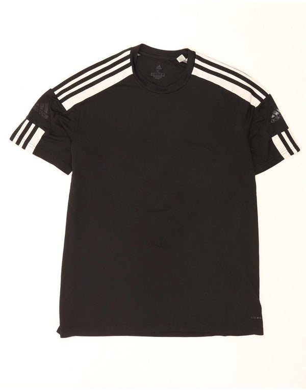 Мужская футболка Adidas Aeroready Top XL черная из полиэстера с цветными блоками