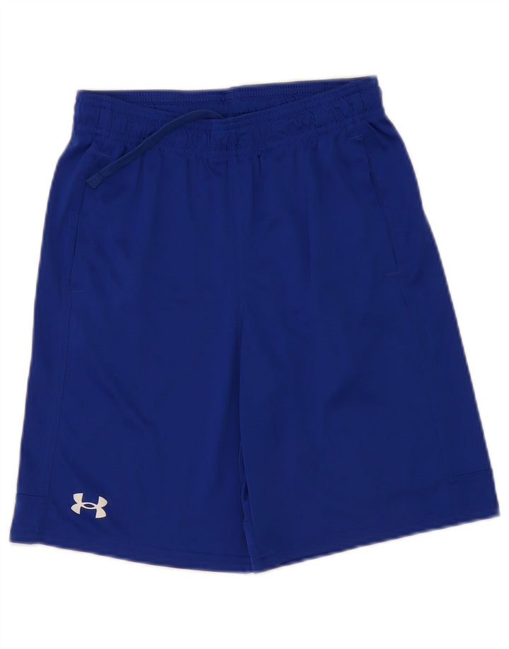Спортивные шорты Under Armour для мальчиков 11–12 лет, большие синие, полиэстер