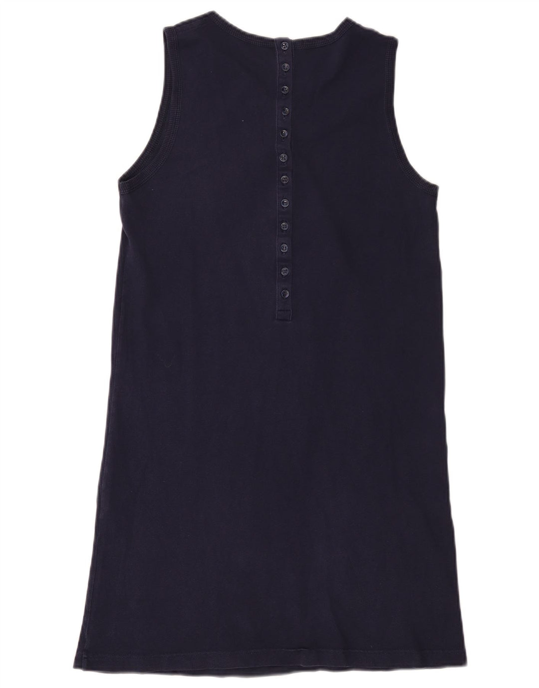 Lacoste Женское платье-футболка без рукавов, размер 38, средний темно-синий, хлопок