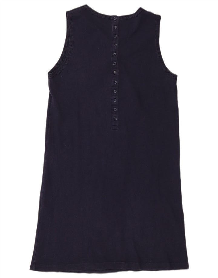 Lacoste Женское платье-футболка без рукавов, размер 38, средний темно-синий, хлопок