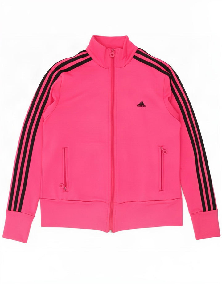 Женский спортивный костюм Adidas Top Jacket UK 16, большой розовый полиэстер