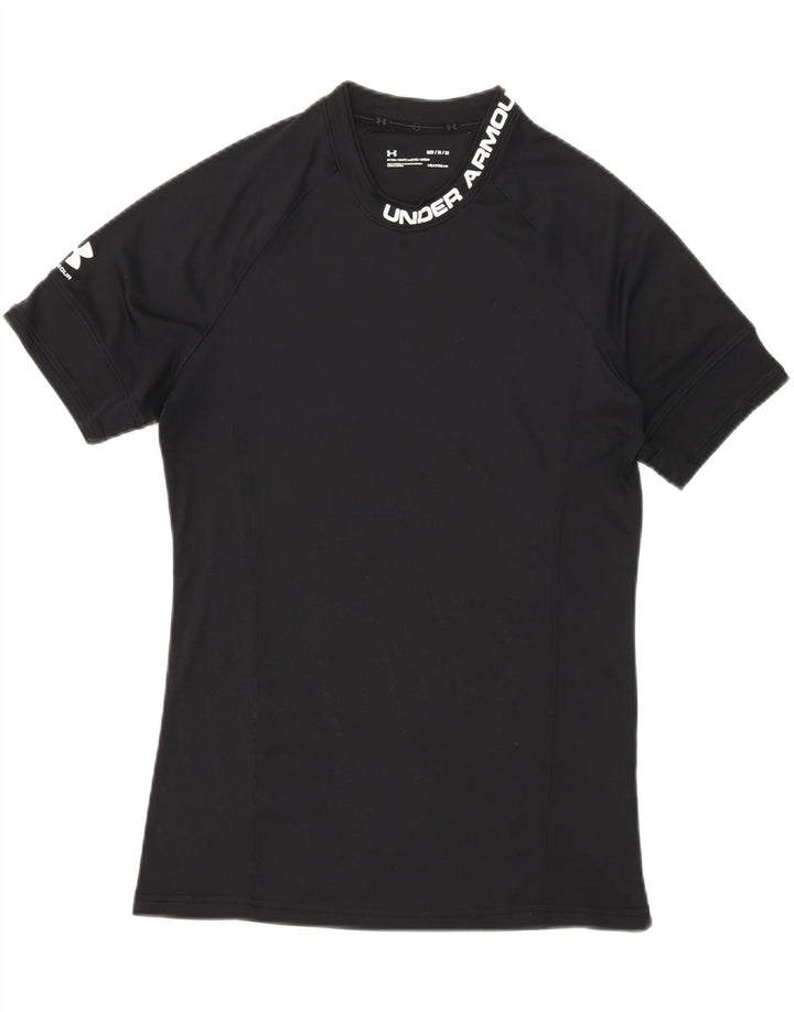 Мужская футболка с рисунком Under Armour Heat Gear, верх, средний черный, полиэстер