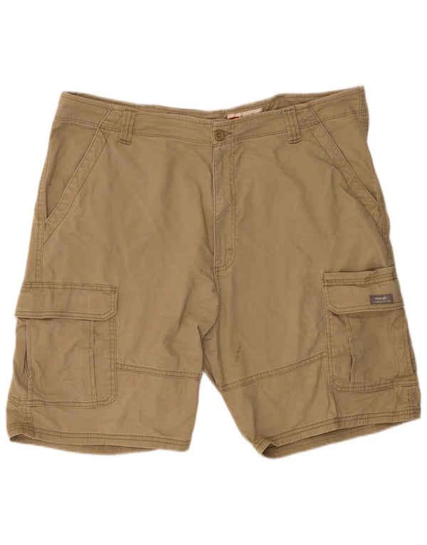 Мужские шорты-карго Wrangler свободного кроя W40 XL, бежевые, хлопок