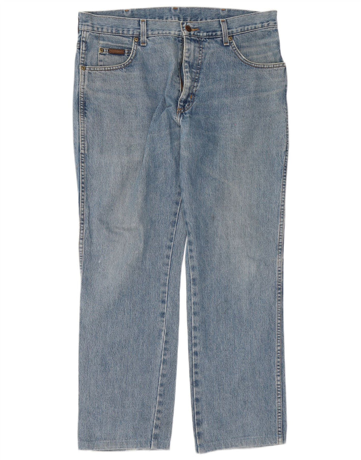 Мужские прямые джинсы Wrangler Texas W35 L29, синий хлопок