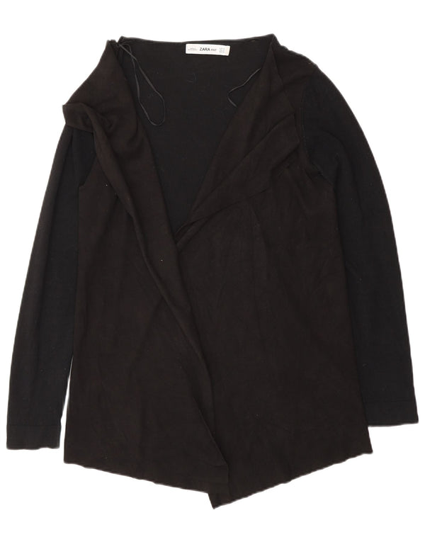 Мужской открытый кардиган Zara UK 10, маленький черный вискоза