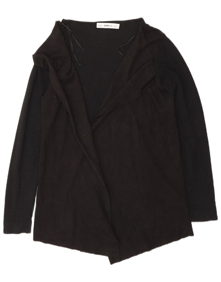 Мужской открытый кардиган Zara UK 10, маленький черный вискоза