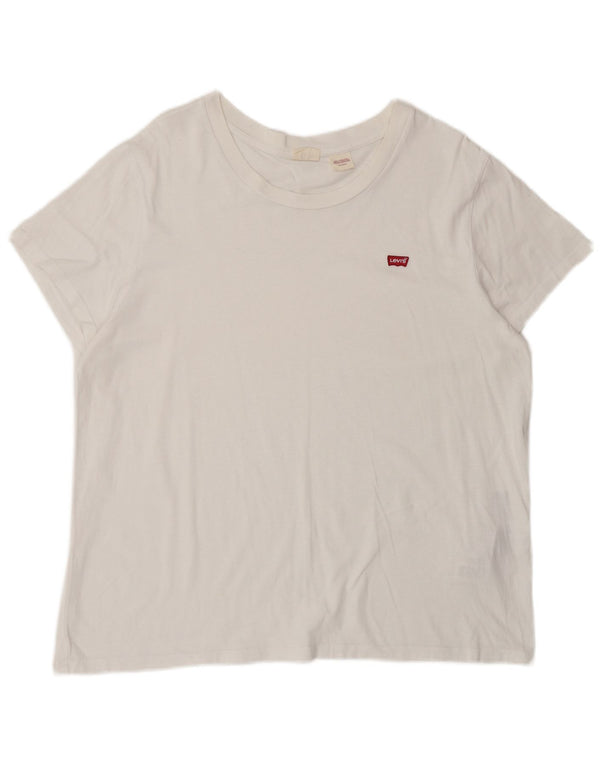 Женская футболка Levi's Top UK 18 XL, белый хлопок