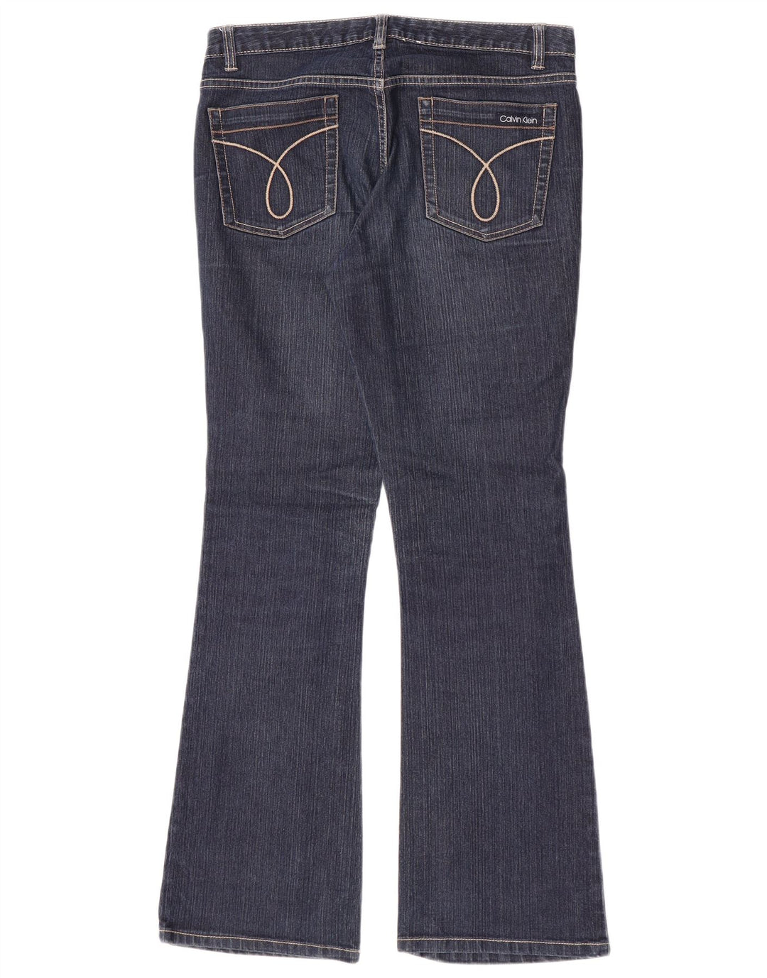 Женские расклешенные джинсы Calvin Klein US 8, средние W30 L31, темно-синие, хлопок