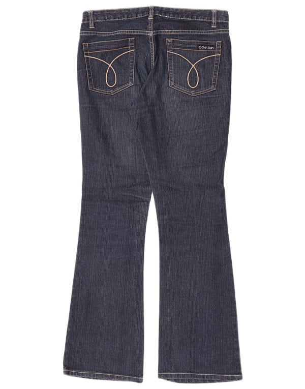 Женские расклешенные джинсы Calvin Klein US 8, средние W30 L31, темно-синие, хлопок