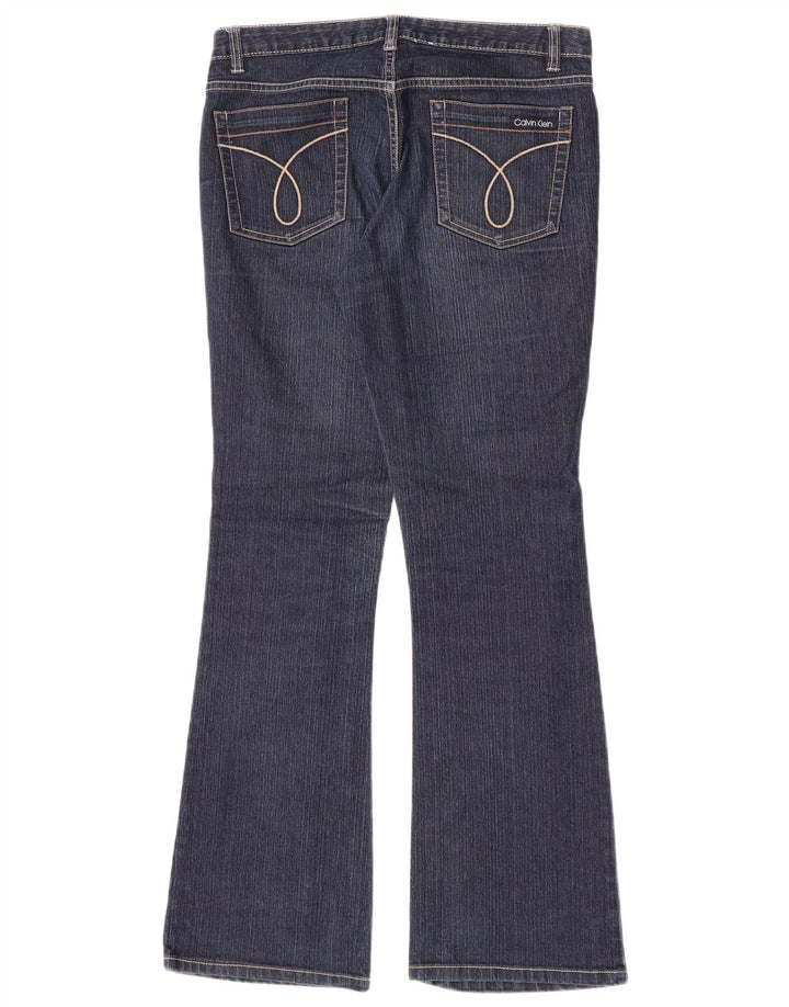 Женские расклешенные джинсы Calvin Klein US 8, средние W30 L31, темно-синие, хлопок