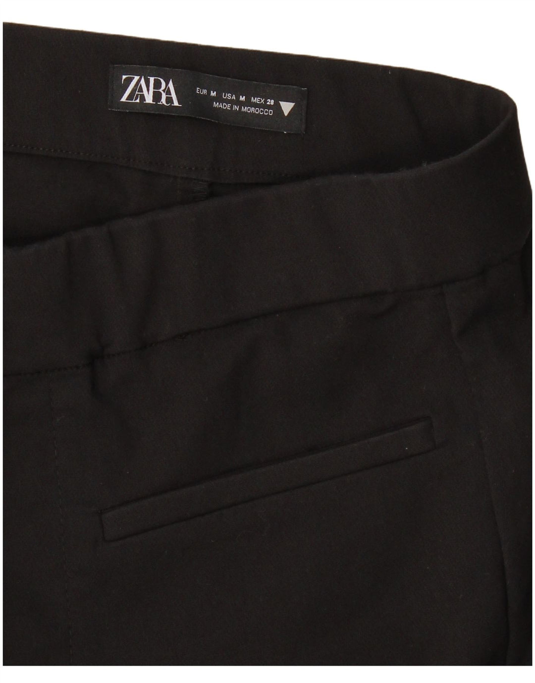 Женские укороченные брюки-клеш Zara Medium W28 L25, черные