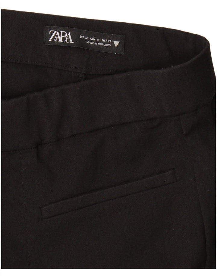 Женские укороченные брюки-клеш Zara Medium W28 L25, черные