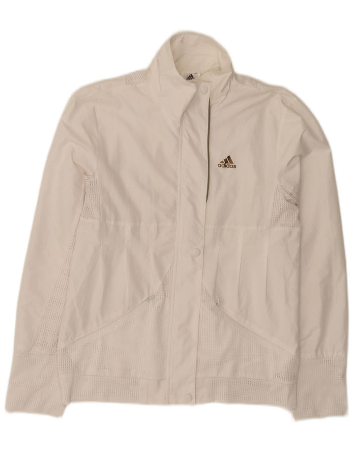 Женский спортивный костюм Adidas Top Jacket UK 12, средний белый полиэстер