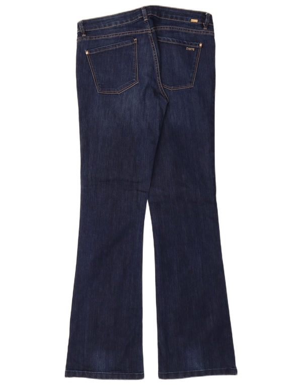 Женские узкие джинсы Bootcut Zara EU 44 XL W34 L34 Темно-синие