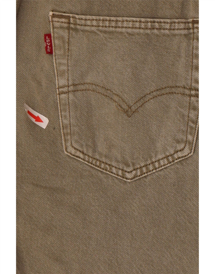 Мужские джинсовые шорты Levi's 501 W28, маленький цвет хаки, хлопок