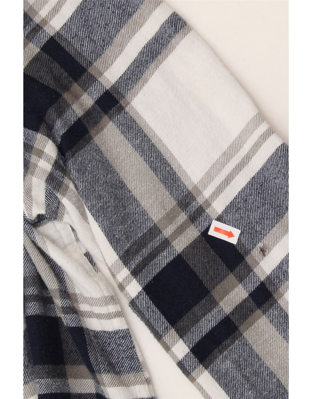 CHAPS Mens Flannel Shirt XL Navy Blue Check Cotton Vintage Chaps and Second-Hand Chaps from Messina Hembry 