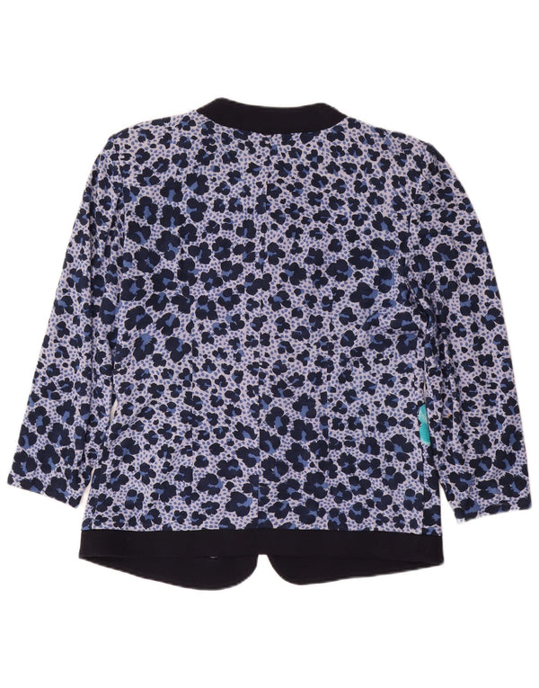 Женский пиджак PIERRE CARDIN с рукавом 3/4, EU 48, 2XL, синий с цветочным принтом