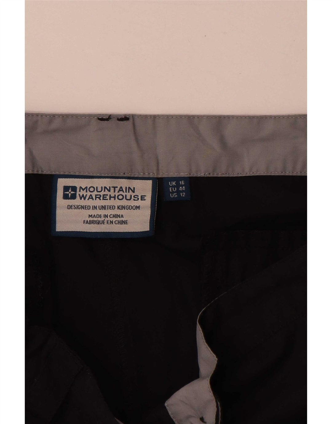Женские шорты карго Mountain Warehouse UK 16, большие размеры W34, черный полиэстер