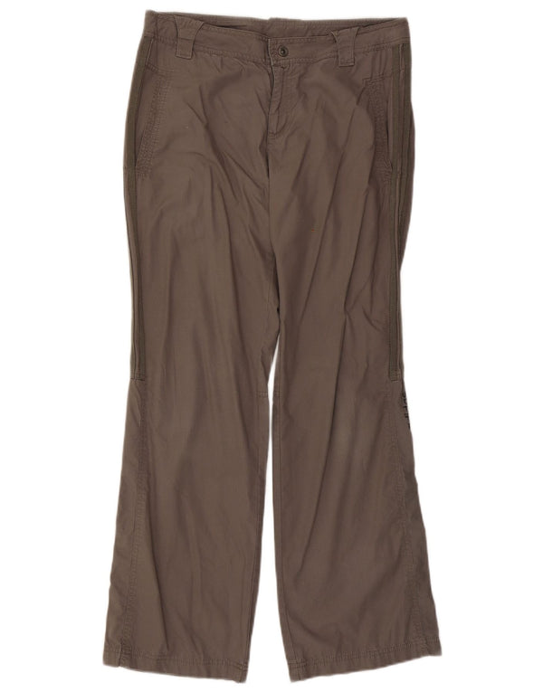 Женские прямые брюки чинос Adidas UK 12 Medium W30 L30 Серый хлопок