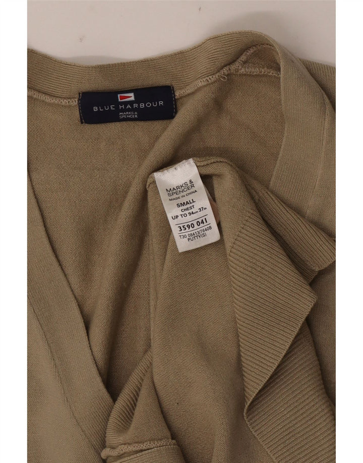 Мужской кардиган Marks & Spencer Blue Harbour, маленький бежевый акрил