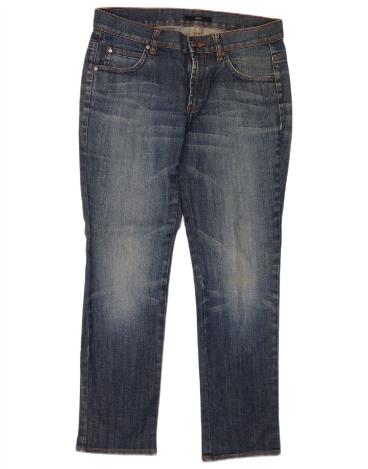 Женские узкие джинсы Hugo Boss W29 L28 синие