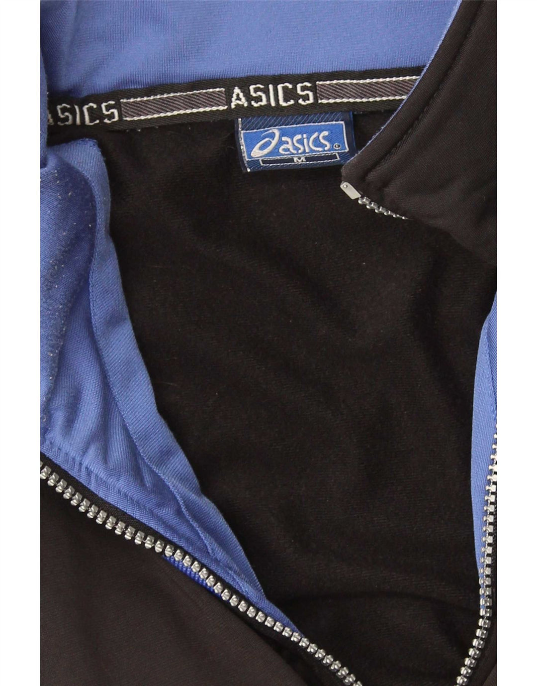 Мужская спортивная куртка с графическим рисунком Asics, средний черный цветной блок
