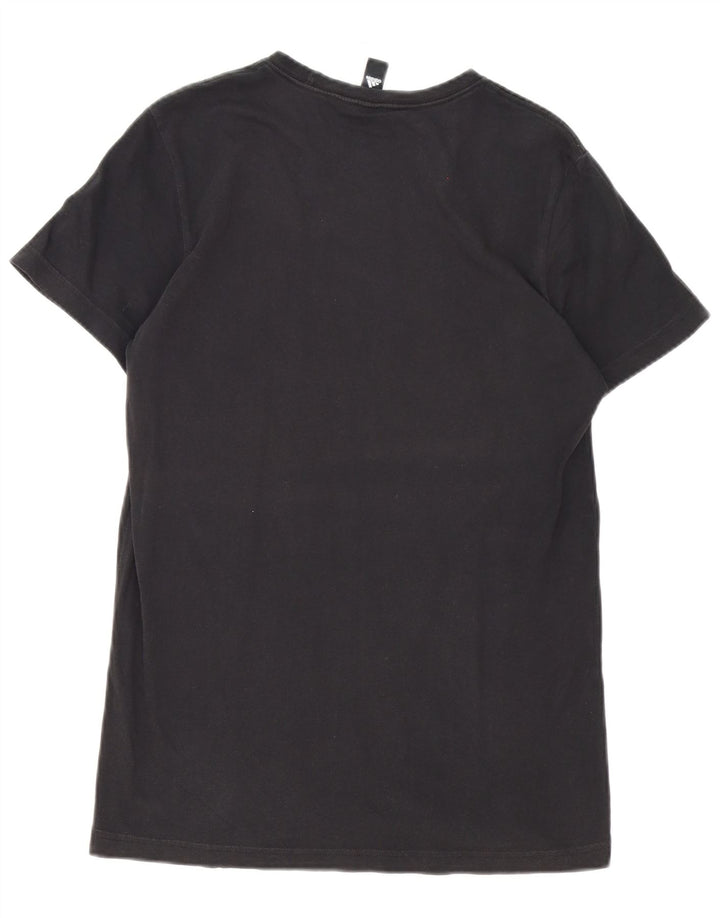Мужская футболка с рисунком Adidas Top Medium Black Cotton