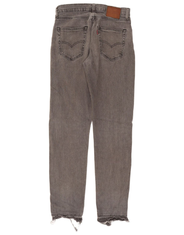 Мужские узкие джинсы Levi's W28 L32 Серые хлопковые