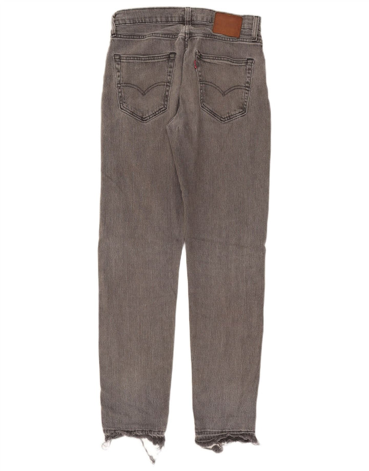 Мужские узкие джинсы Levi's W28 L32 Серые хлопковые