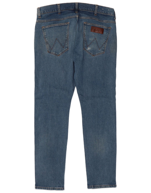 Мужские джинсы скинни Wrangler Bryson W36 L32, синий хлопок