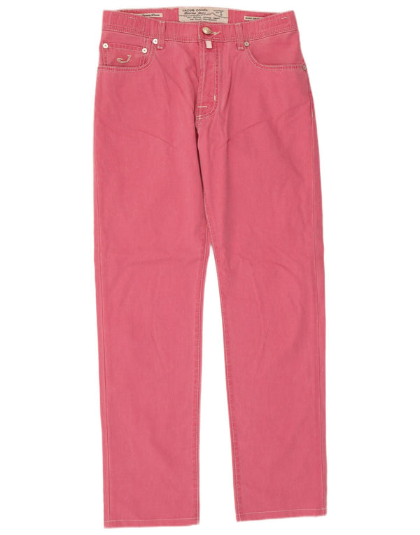 Jacob Cohen Мужские повседневные брюки Slim Fit W34 L32 Розовый хлопок