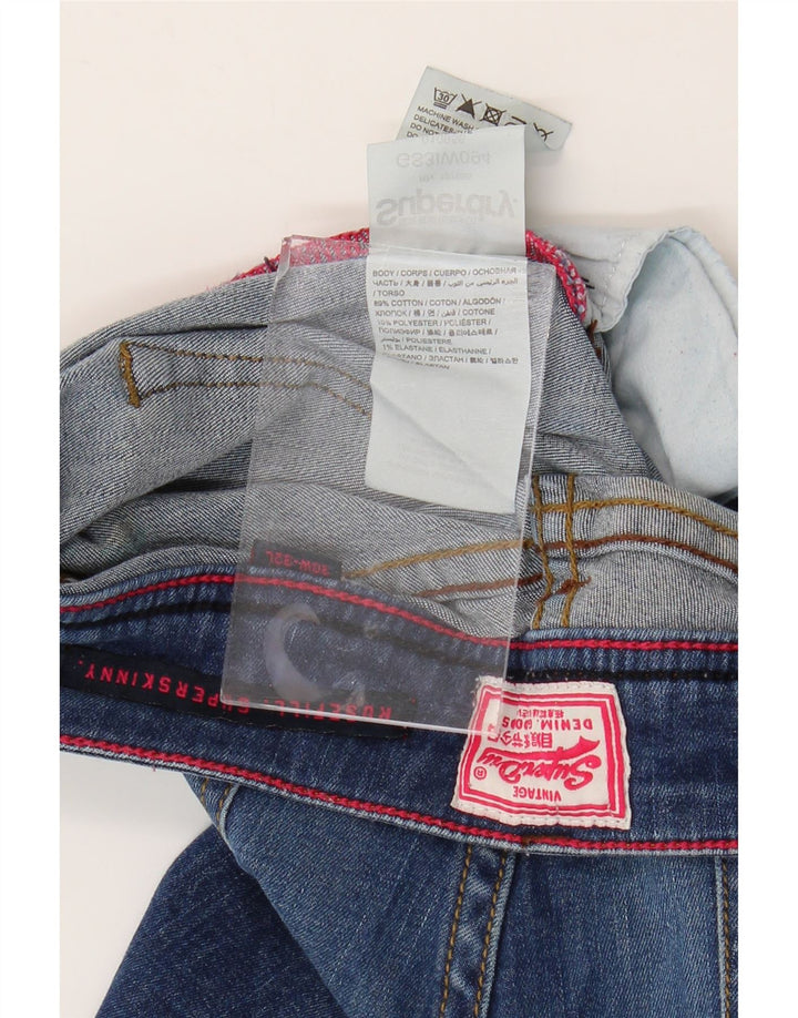 SUPERDRY Женские джинсы Super Skinny Rosefill W30 L35 Синие, хлопок