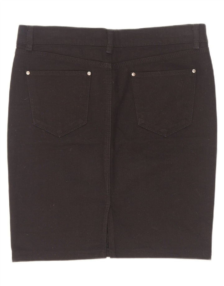 Женская джинсовая юбка Zara, большая W30, черная