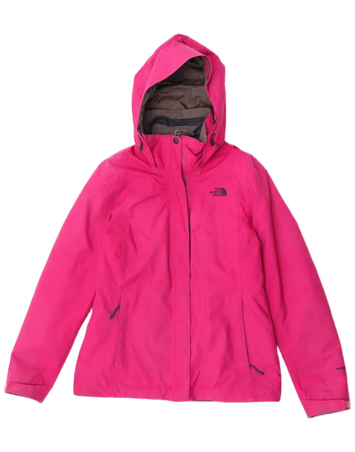 Женская ветровка с капюшоном The North Face UK 14, полиэстер среднего розового цвета