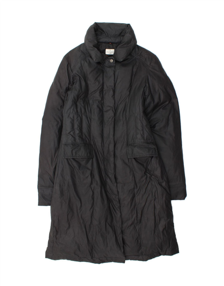 TRUSSARDI Womens Padded Coat IT 46 Large Black Polyester Vintage Trussardi and Second-Hand Trussardi from Messina Hembry 