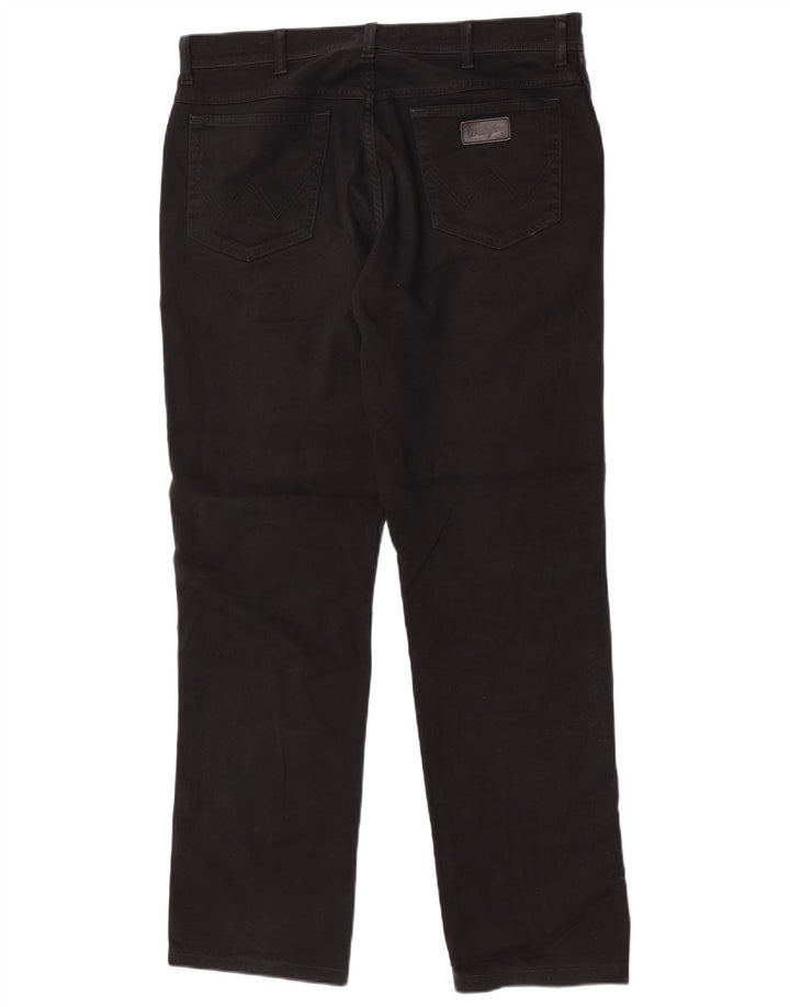 Мужские прямые джинсы Wrangler Texas Stretch W36 L32, черный хлопок