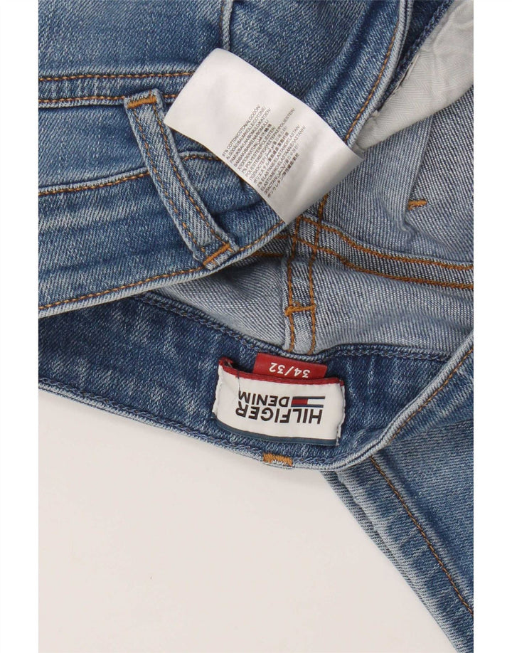 Мужские узкие джинсы Tommy Hilfiger W34 L32, синие, хлопок