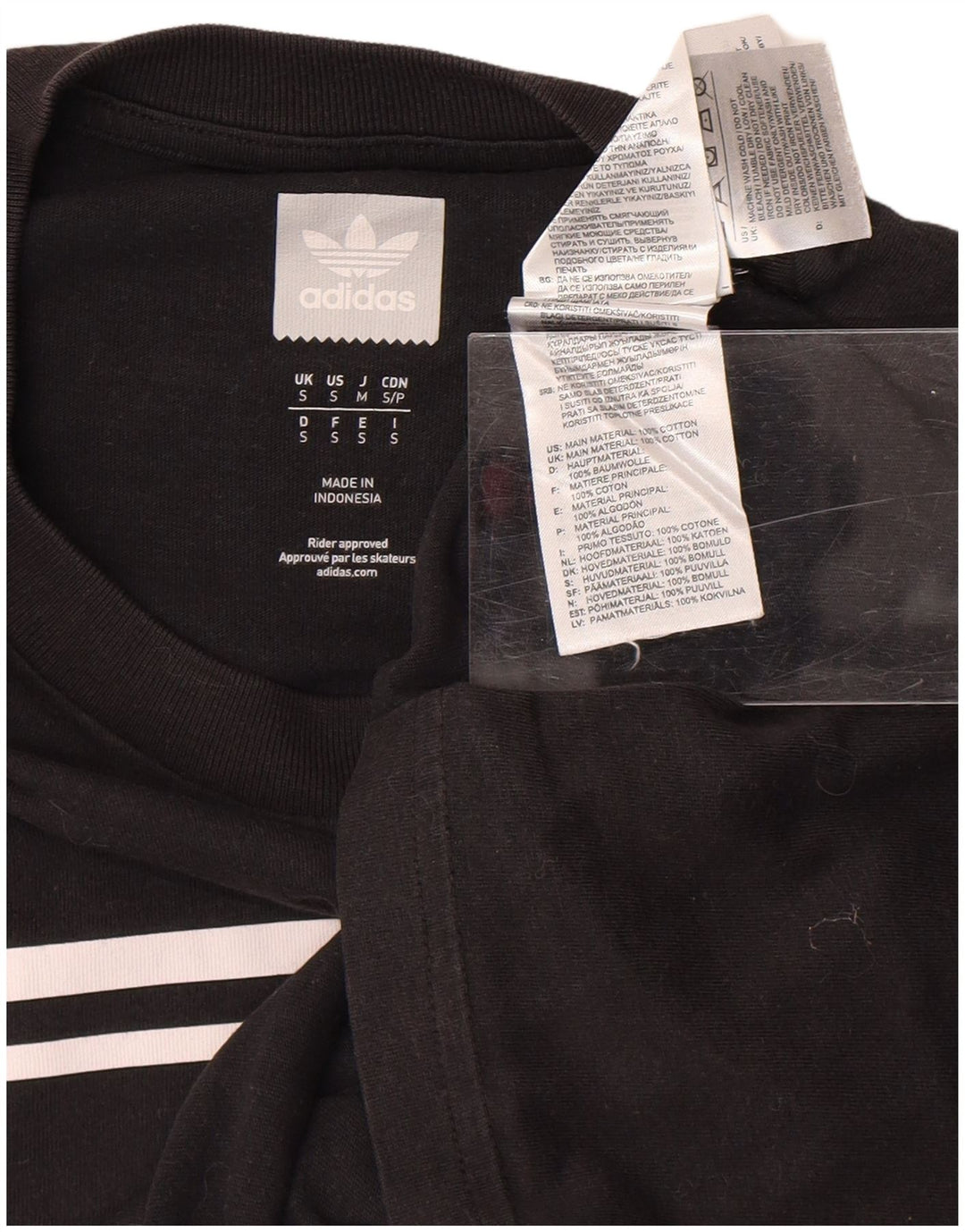 Мужская футболка ADIDAS с рисунком, маленький черный хлопок